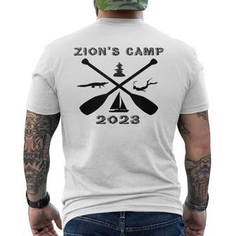 Zions Camp Mens Back Print T-shirt | Mazezy AU