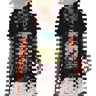 Ft Fort Lauderdale Florida Retro Vintage Beach Surf Surfing Florida Gifts & Merchandise Funny Gifts Women's Short Sleeve Loose T-shirt | Mazezy