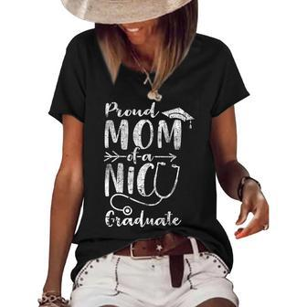 Proud Mom Nicu Graduate Newborn Nurse Women's Loose T-shirt | Mazezy