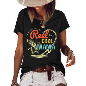 Reel Cool Mama Fishing Mothers Day For Gift For Womens Gift For Women Women's Short Sleeve Loose T-shirt | Mazezy AU
