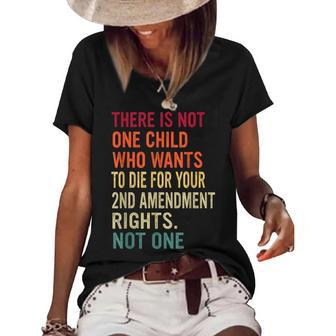 There Is Not One Child Who Wants To DI-E For Your 2Nd Women's Short Sleeve Loose T-shirt | Mazezy