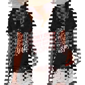 They Didn't Burn Witches They Burned Witch Feminist Women's Loose T-shirt | Mazezy