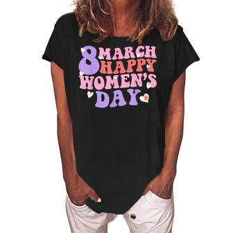 International Womens Day 2023 Happy Womens Day 8 March Women's Loosen Crew Neck Short Sleeve T-Shirt | Mazezy
