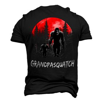 Grandpa Squatch Funny Bigfoot Dad Sasquatch Yeti Fathers Day Men's 3D Print Graphic Crewneck Short Sleeve T-shirt