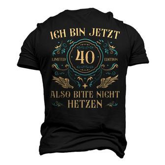 40 Years Old 40Er Dad 40Th Birthday Men's 3D T-Shirt Back Print | Mazezy