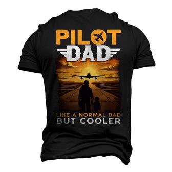 Airplane Pilot For Men Women Saying Pilot Dad Men's 3D T-shirt Back Print - Seseable
