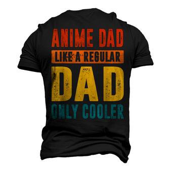 Anime Fathers Birthday Anime Dad Only Cooler Funny Vintage  Gift For Women Men's 3D Print Graphic Crewneck Short Sleeve T-shirt