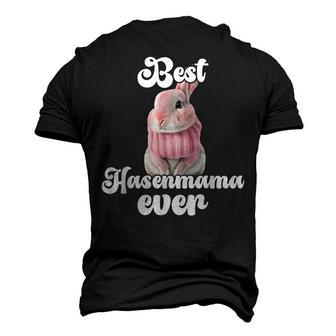 Best Rabbit Mama Ever Retro Winter Rabbit Mum Men's 3D T-Shirt Back Print | Mazezy