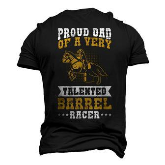 Cowgirls & Barrel Racing For A Dad Of A Barrel Racer Men's 3D T-shirt Back Print - Seseable