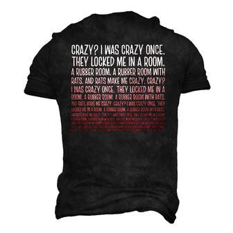 I Was Crazy Once Crazy Meme Meme Men's 3D T-Shirt Back Print | Mazezy