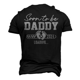 Cute Promoted To Daddy 2024 Soon To Be Dad Men's 3D T-shirt Back Print - Seseable