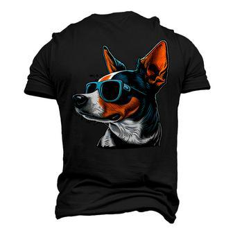 Dad Mom Cool Dog Sunglasses Rat Terrier Men's 3D T-shirt Back Print - Seseable