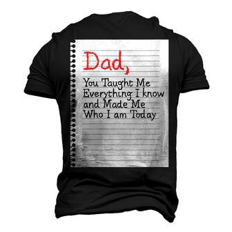 Dad Taught Me Everything Father’S Day Father Love Graphic Men's 3D T-Shirt Back Print | Mazezy