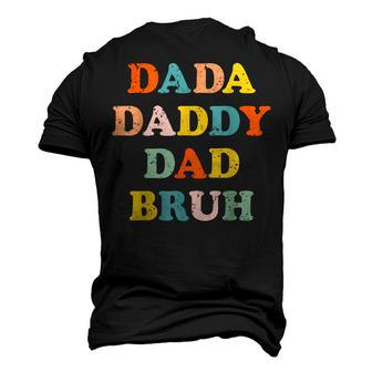 Dada Daddy Dad Father Bruh Fathers Day Vintage For Men Men's 3D T-shirt Back Print - Seseable