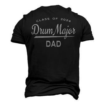Drum Major Dad Class 2024 Marching Band Men's 3D T-Shirt Back Print | Mazezy