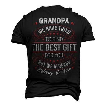 Fathersday Birthday For Grandpa From Granddaughter Son Men's 3D T-shirt Back Print - Seseable