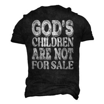Gods Children Are Not For Sale Quotes Quotes Men's 3D T-Shirt Back Print | Mazezy