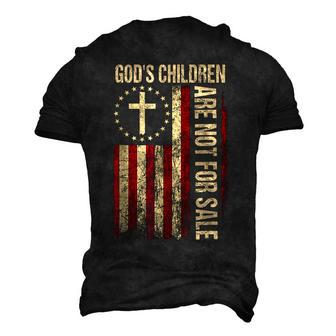 Gods Children Are Not For Sale Vintage Gods Children Men's 3D T-Shirt Back Print | Mazezy