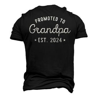 Grandpa Est 2024 For Fathers Day Soon To Be Grandpa 2024 Men's 3D T-shirt Back Print - Seseable