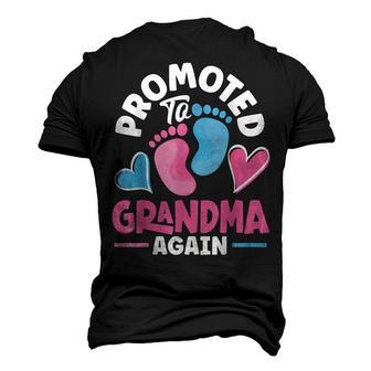 Grandparents Day Grandma Grandpa Promoted To Grandma Again Men's 3D T-shirt Back Print - Seseable