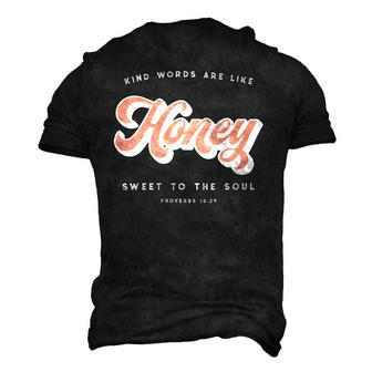 Like Honey Sweet To The Soul Proverbs 1624 Bible Verse Men's 3D T-Shirt Back Print | Mazezy