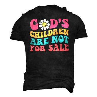 Jesus Christ Gods Children Are Not For Sale Christian Faith Faith Men's 3D T-Shirt Back Print | Mazezy