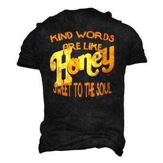 Kind Words Are Like Honey Proverbs 1624 Men's 3D T-Shirt Back Print | Mazezy