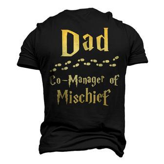 Magical Dad Manager Of Mischief Birthday Family Matching Men's 3D T-shirt Back Print - Seseable