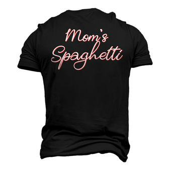 Moms Spaghetti And Meatballs Lover Meme Men's 3D T-Shirt Back Print | Mazezy