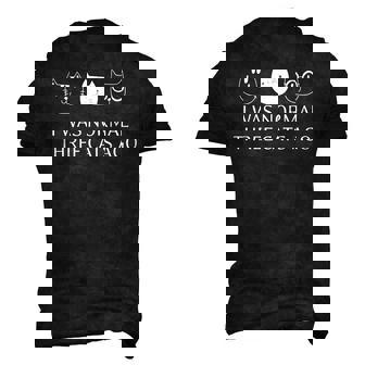 I Was Normal Three Cats Ago Purrr Crazy Cat Men's 3D T-Shirt Back Print | Mazezy