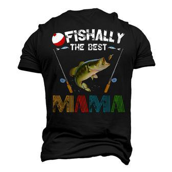 Ofishally The Best Mama Fishing Rod Mommy Men's 3D T-Shirt Back Print | Mazezy AU