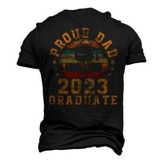 Proud Dad Of 2023 Graduate Father Senior 23 Graduation Men's 3D T-shirt Back Print - Seseable