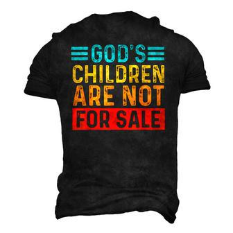 Quotes Gods Children Are Not For Sale Men Women Quotes Men's 3D T-Shirt Back Print | Mazezy