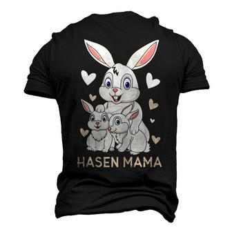 Rabbit Mum Cute Bunny Outfit For Girls Men's 3D T-Shirt Back Print | Mazezy