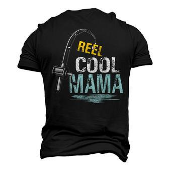 Reel Cool Mama Fishing Fisherman Retro Men's 3D T-Shirt Back Print | Mazezy