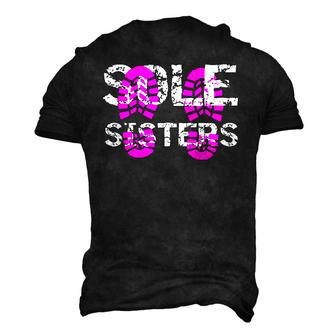 Sole Sisters Girls Hiking Girls Running Boot Print Running Men's 3D T-Shirt Back Print | Mazezy
