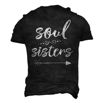 Soul Sisters Bestfriend Sister For Sister Men's 3D T-Shirt Back Print | Mazezy DE