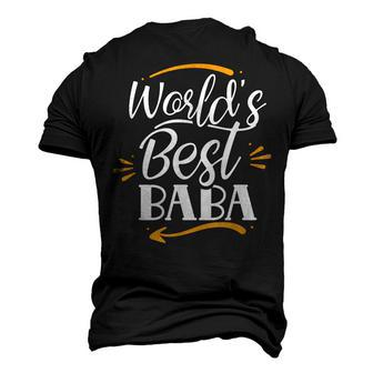 Worlds Best Baba Father Persian Arabic Dad Daddy Papa Men's 3D T-shirt Back Print - Seseable