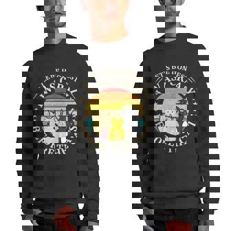 Lets Be Honest I Was Crazy Before The Cats Men Crewneck Graphic Sweatshirt | Mazezy