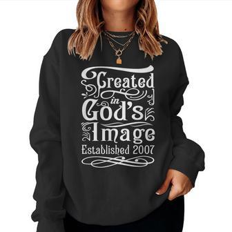 16 Year Old Christian Love Jesus And God 2007 16Th Birthday Women Sweatshirt | Mazezy