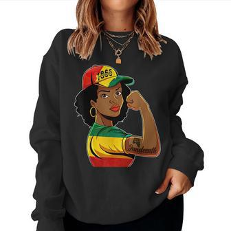 1865 Junenth African American Women Freedom Day Women Sweatshirt | Mazezy