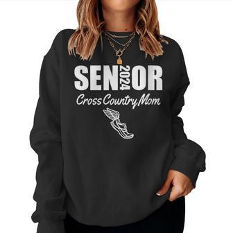 2024 Senior Cross Country Mom Class Of 2024 Parent Helper Women Sweatshirt | Mazezy DE