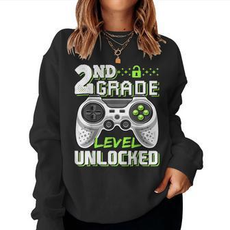 2Nd Grade Level Unlocked Video Game Back To School Boys Women Sweatshirt - Monsterry AU