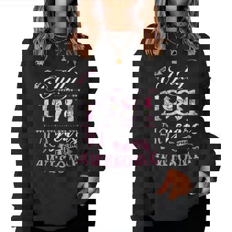 40Th Birthday Floral For Born In July 1981 40Th Birthday Women Sweatshirt | Mazezy