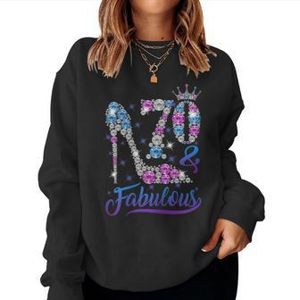 70 And Fabulous Stepping Into My 70Th Birthday Women's Women Sweatshirt | Mazezy