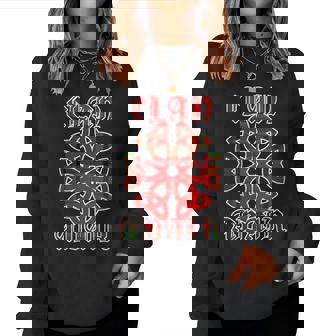 Adair Scottish Clan Family Name Tartan Knot Adair Women Sweatshirt | Mazezy