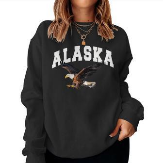 Alaska Gifts For Men Women Anchorage Juneau Denali Sitka Women Crewneck Graphic Sweatshirt - Monsterry DE