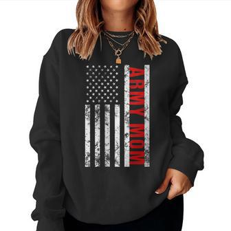 American Flag Army Mom Army Mother Women Sweatshirt | Mazezy DE