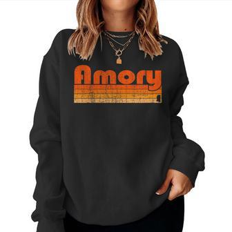 Amory Mississippi Retro 80S Style Women Sweatshirt | Mazezy