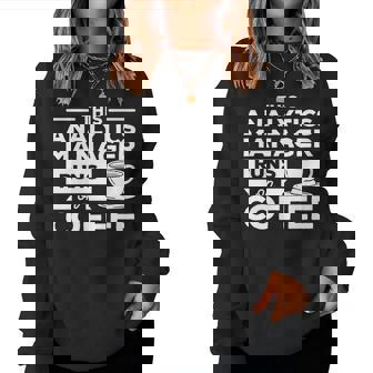 This Analytics Manager Runs On Coffee Women Sweatshirt | Mazezy